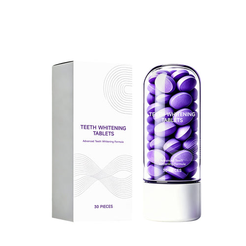 Purple toothpaste tablets, image 1