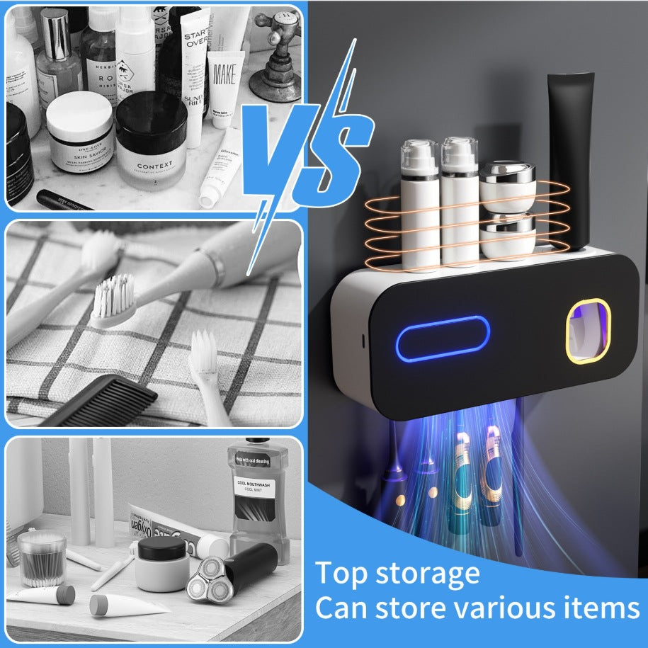 Wall-mounted UV toothbrush holder, image 2