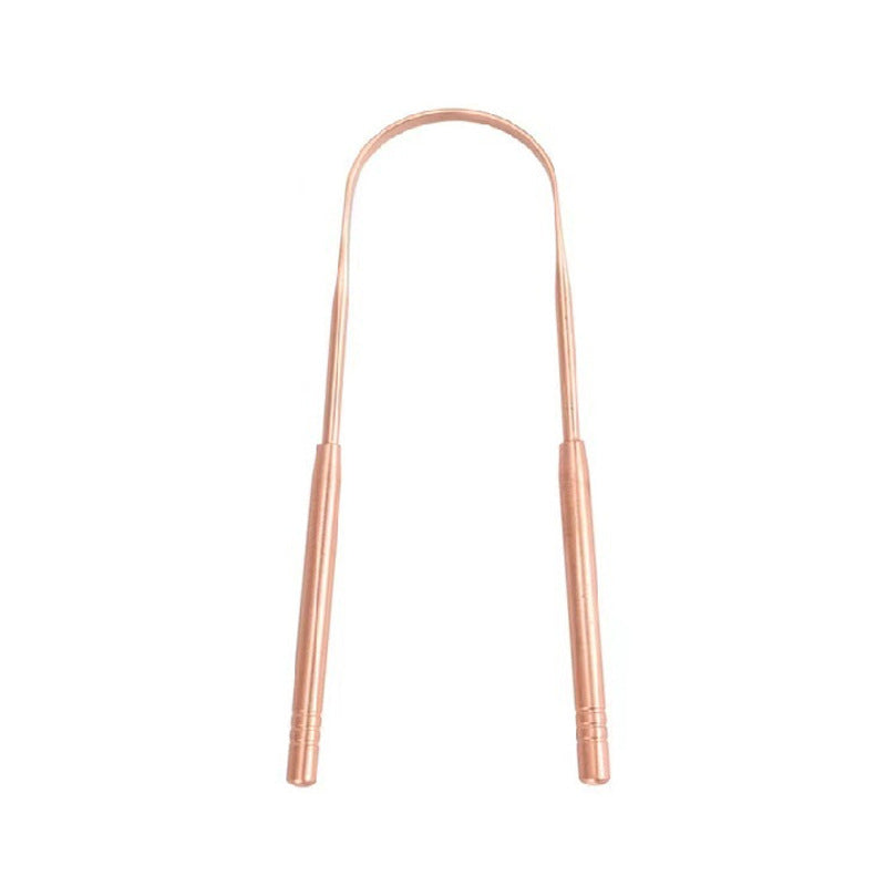 Copper Tongue Scraper, U-Shaped Oral Hygiene Tool