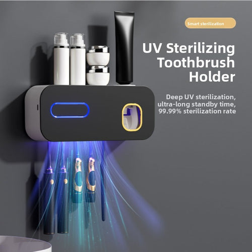 Wall-mounted UV toothbrush holder, image 1